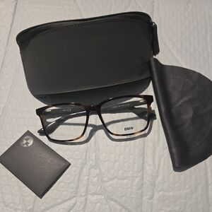 BMW BW5007 acetate Rectangular RX Eyeglasses Torquiose/Gray Unisex